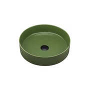 Terzofoco Olive Green Short Circular Counter Top Basin gallery detail image