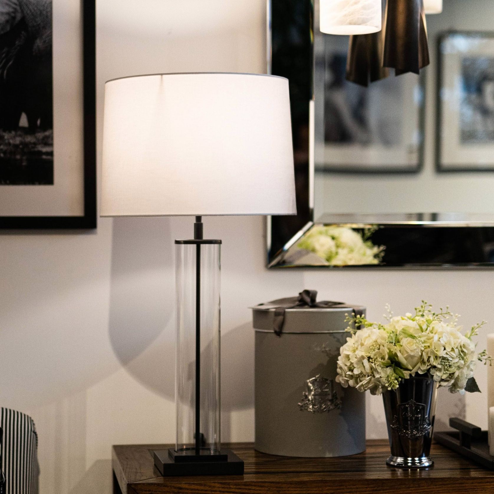Provence Table Lamp - Nickel gallery detail image
