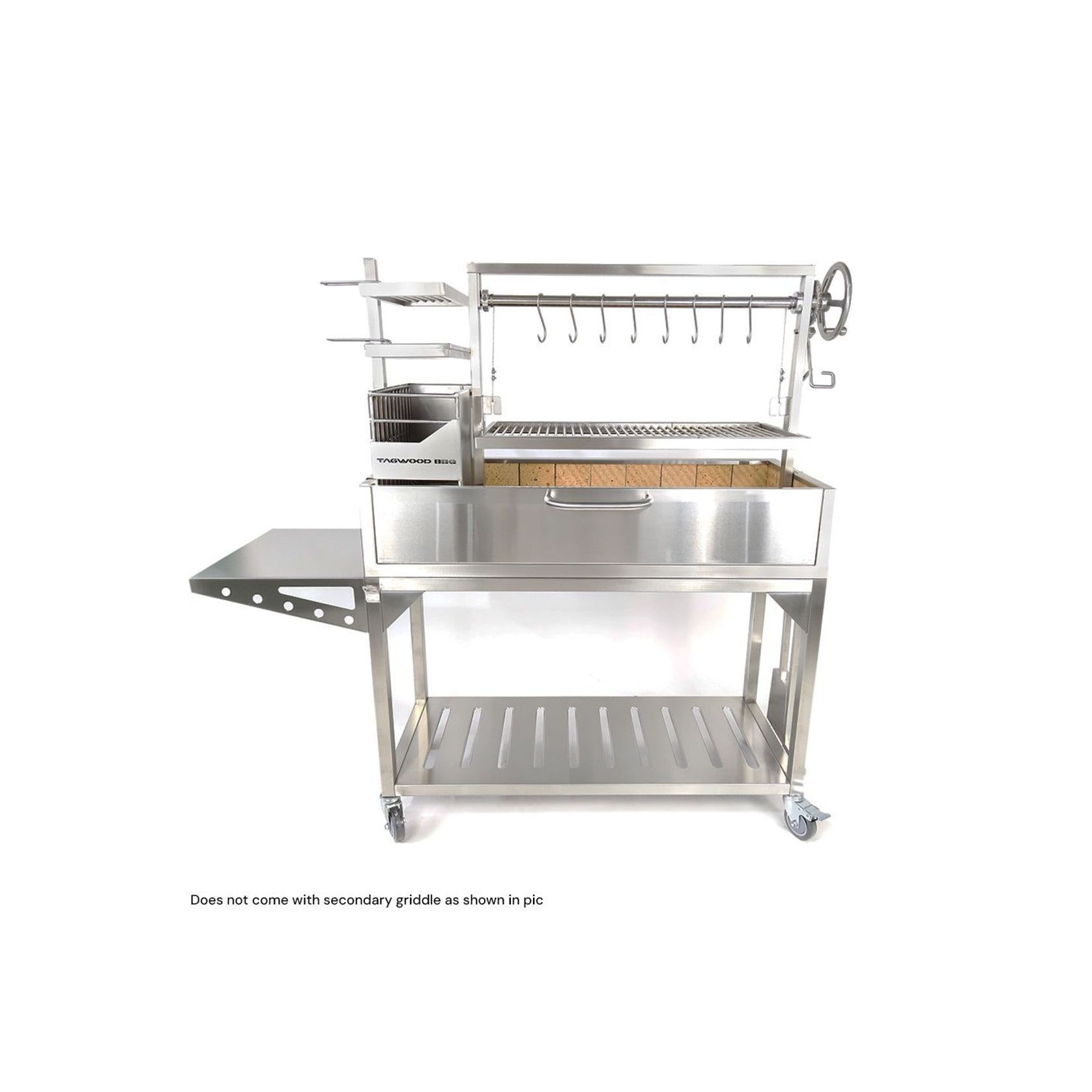 Tagwood BBQ Argentine Santa Maria Wood Fire & Charcoal Grill | BBQ03SS gallery detail image