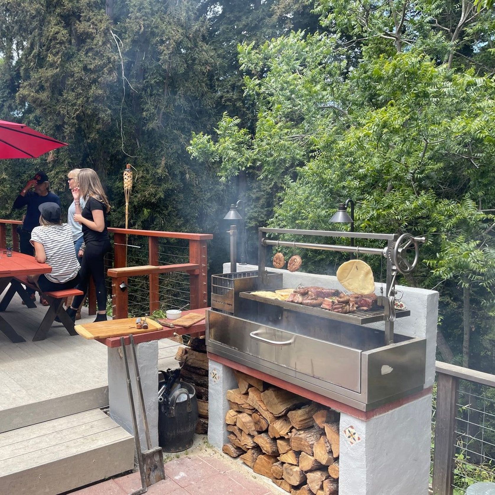 BBQ05SS Santa Maria Argentine Charcoal & Woodfired Parilla Grill gallery detail image