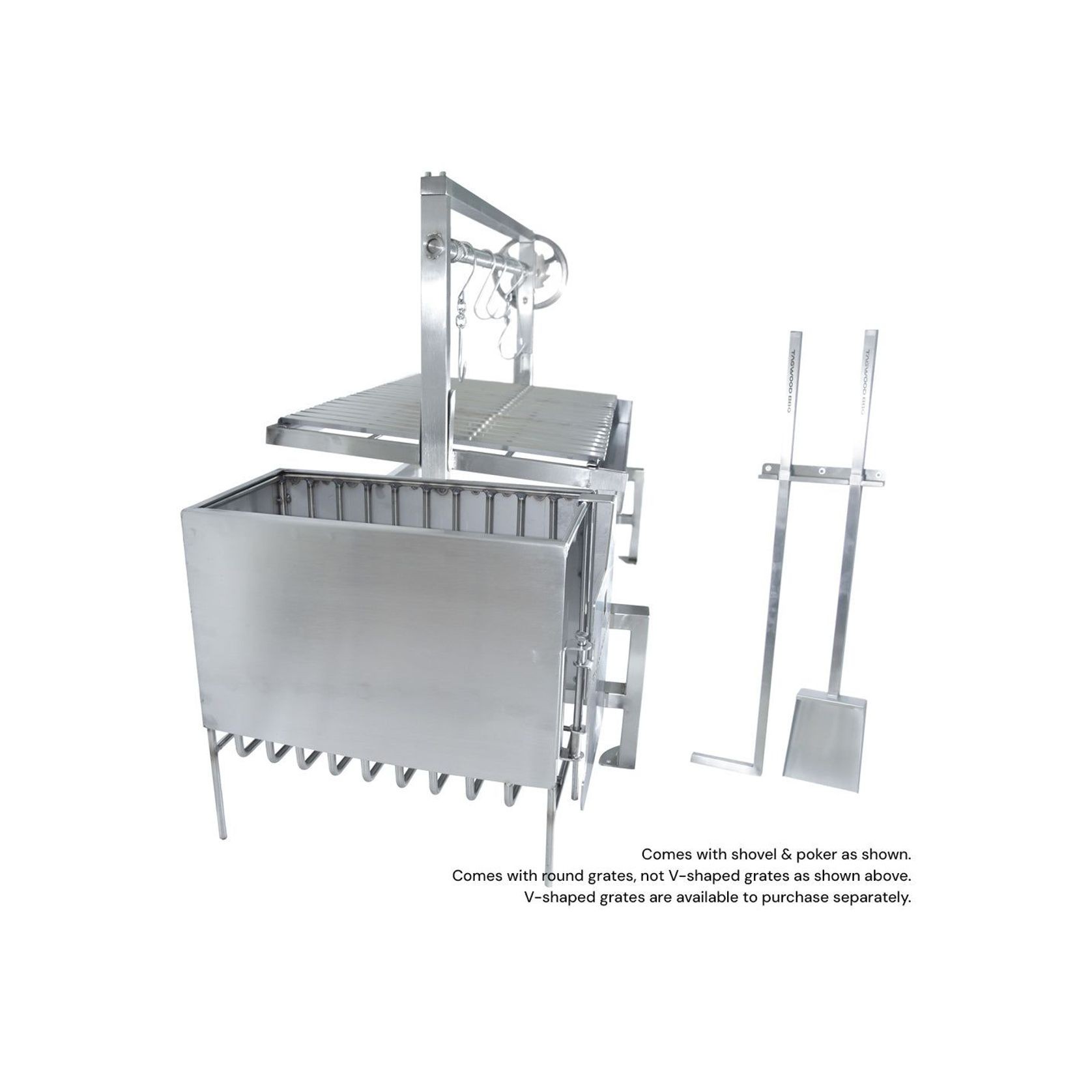 Tagwood BBQ09SS Insert-Style Argentine Parrilla Grill gallery detail image