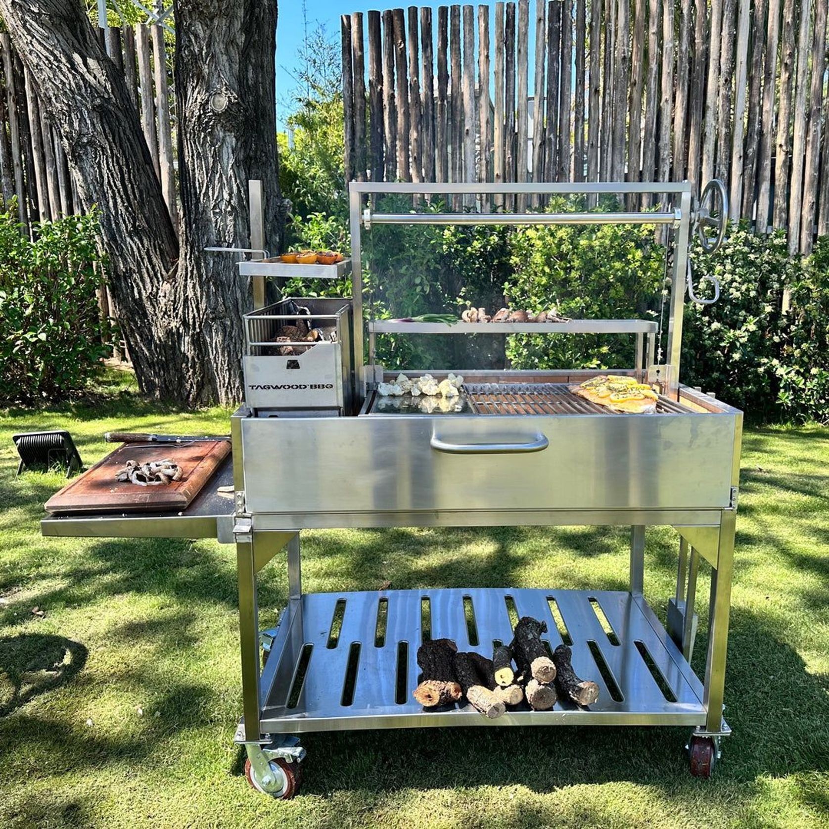 Tagwood BBQ23SS XL Argentine Charcoal & Woodfired Parrilla Grill gallery detail image