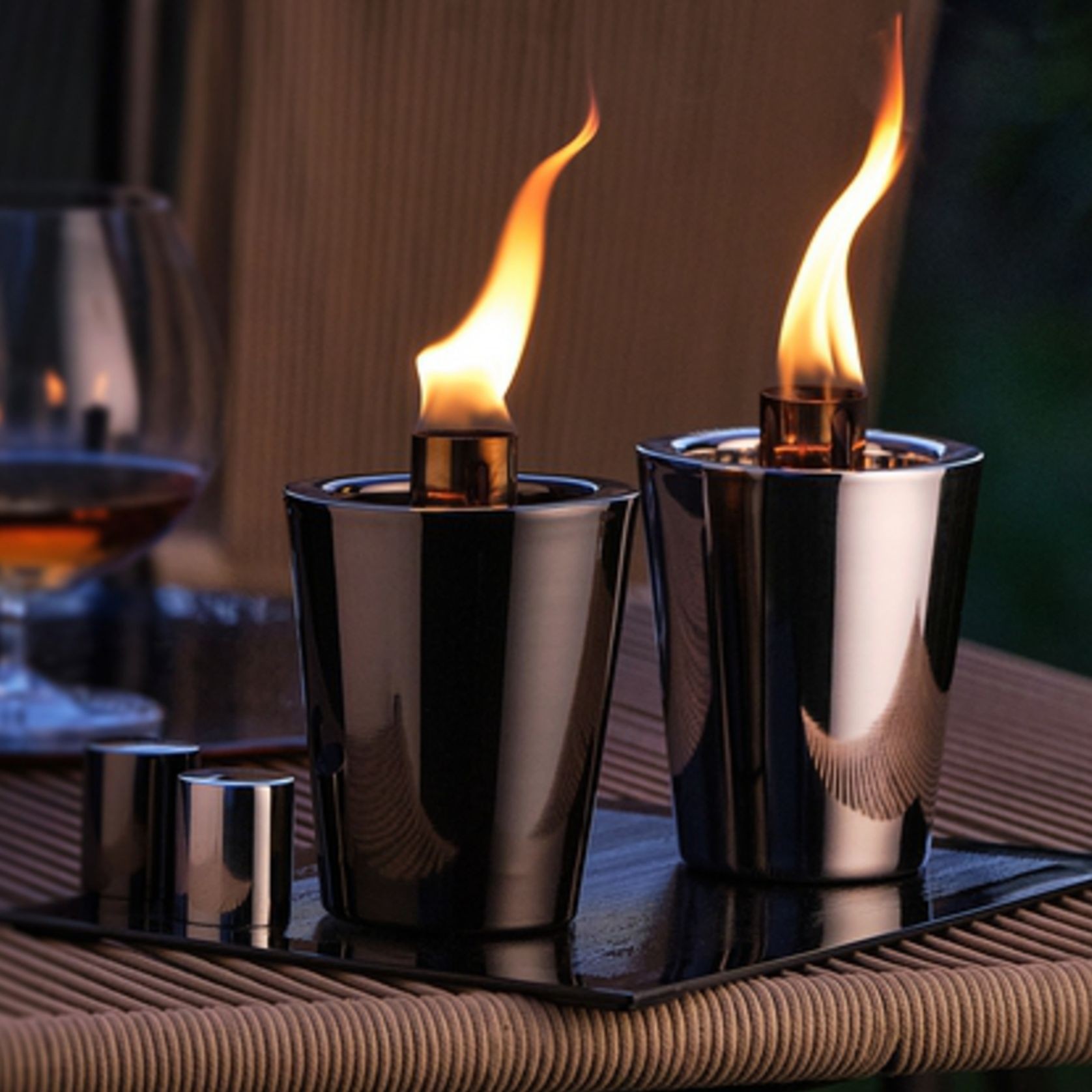 Tarcia Table Torch - Black gallery detail image