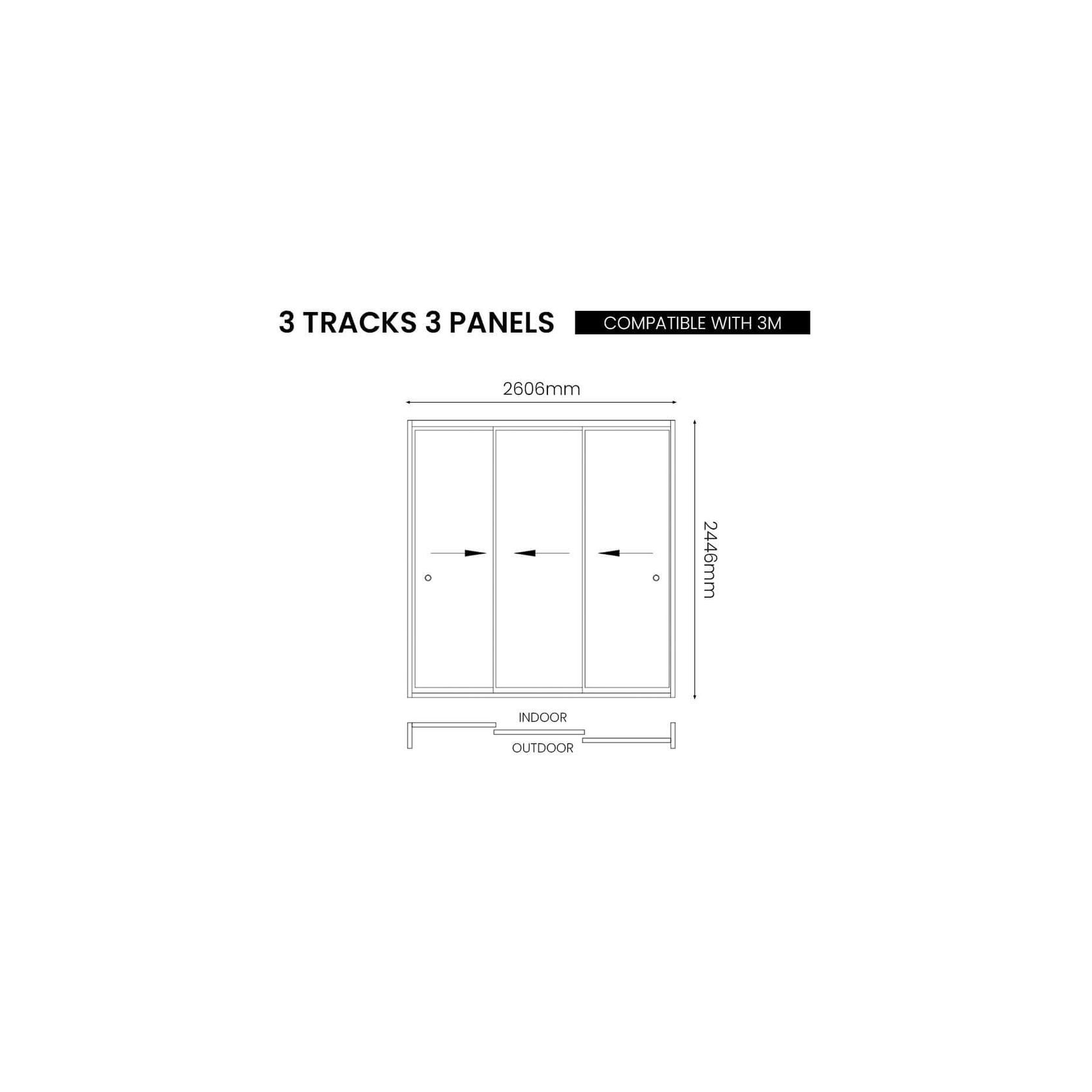 Tasman Freestanding Pergola Frame Glass Sliding Door gallery detail image