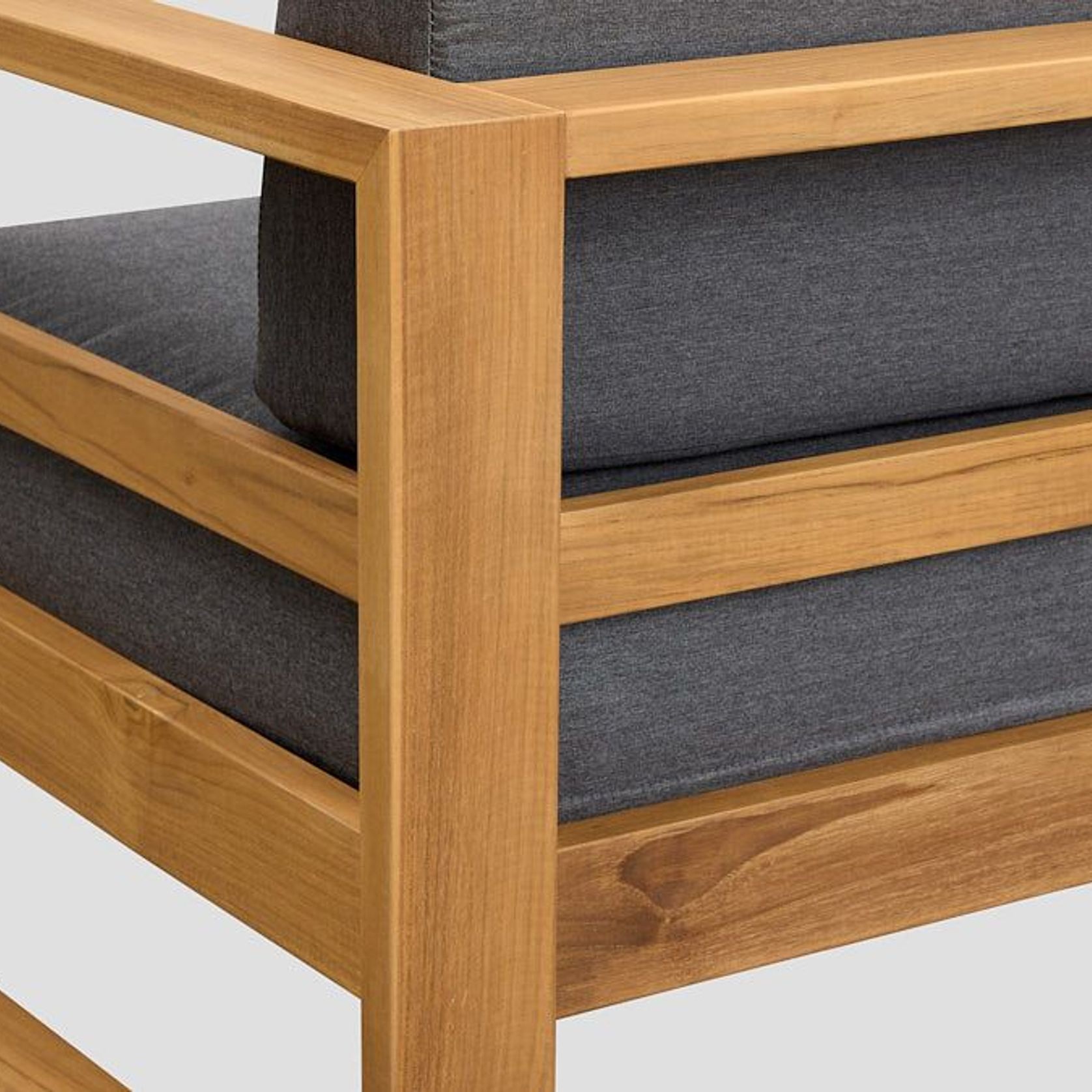Tasman Teak Double Left Arm Section gallery detail image