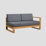 Tasman Teak Double Left Arm Section gallery detail image