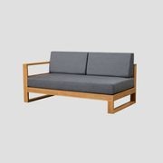 Tasman Teak Double Right Arm Section gallery detail image