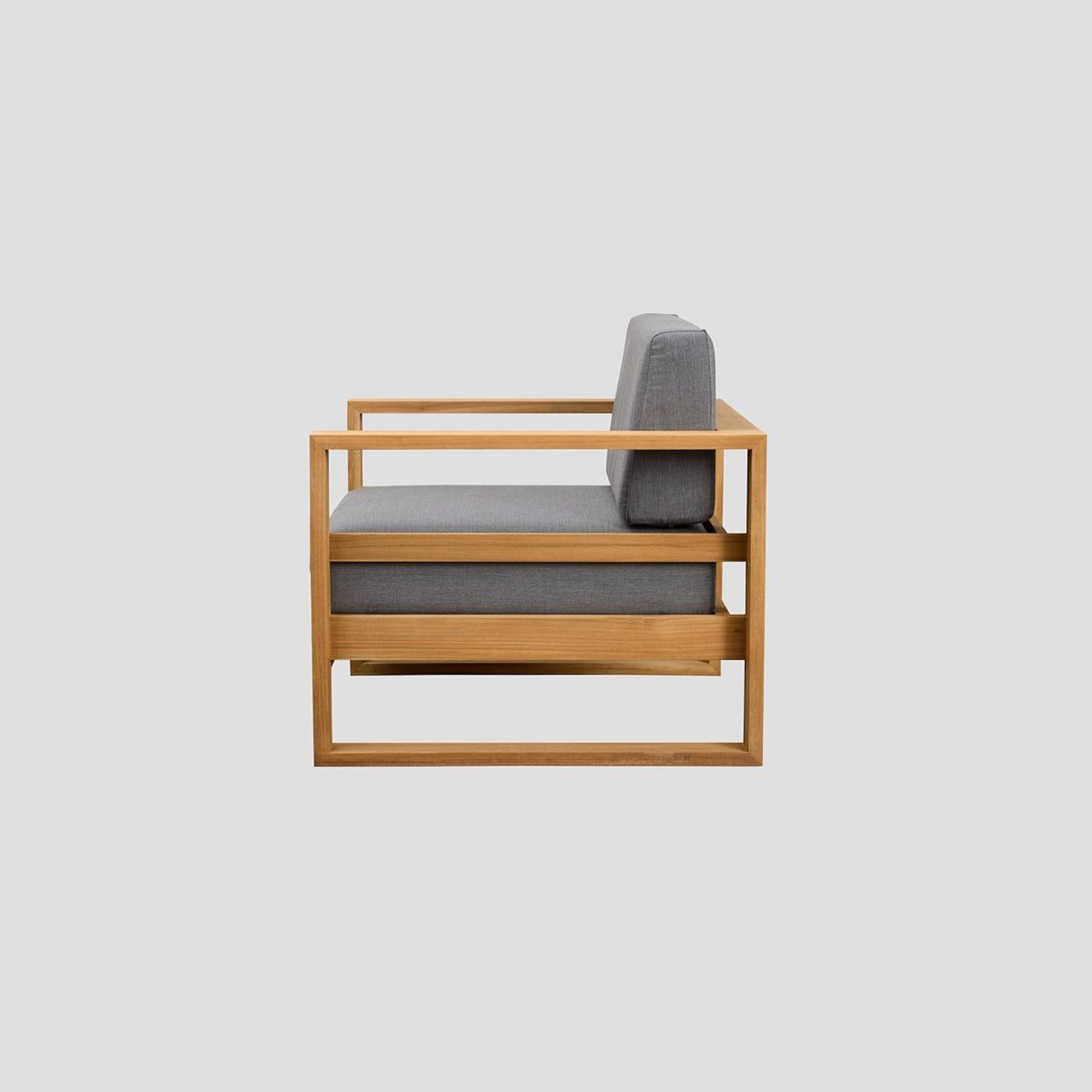 Tasman Teak Single Sofa gallery detail image