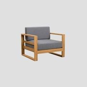 Tasman Teak Single Sofa gallery detail image