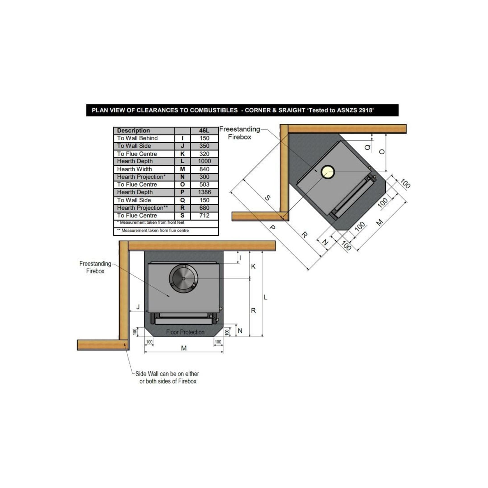 Warmington | Tasman Freestanding Woodburner with Flue gallery detail image