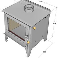 Warmington | Tasman Freestanding Woodburner with Flue gallery detail image