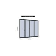 Bifold Glass Door For Tasman Wall Mounted Pergola gallery detail image