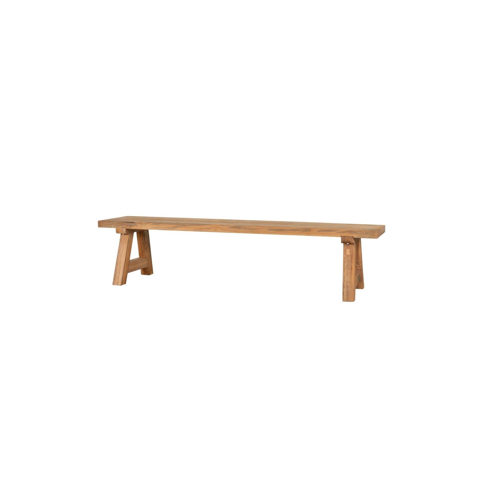 Stalwart Teak A Frame Dining Bench Seat 200cm gallery detail image