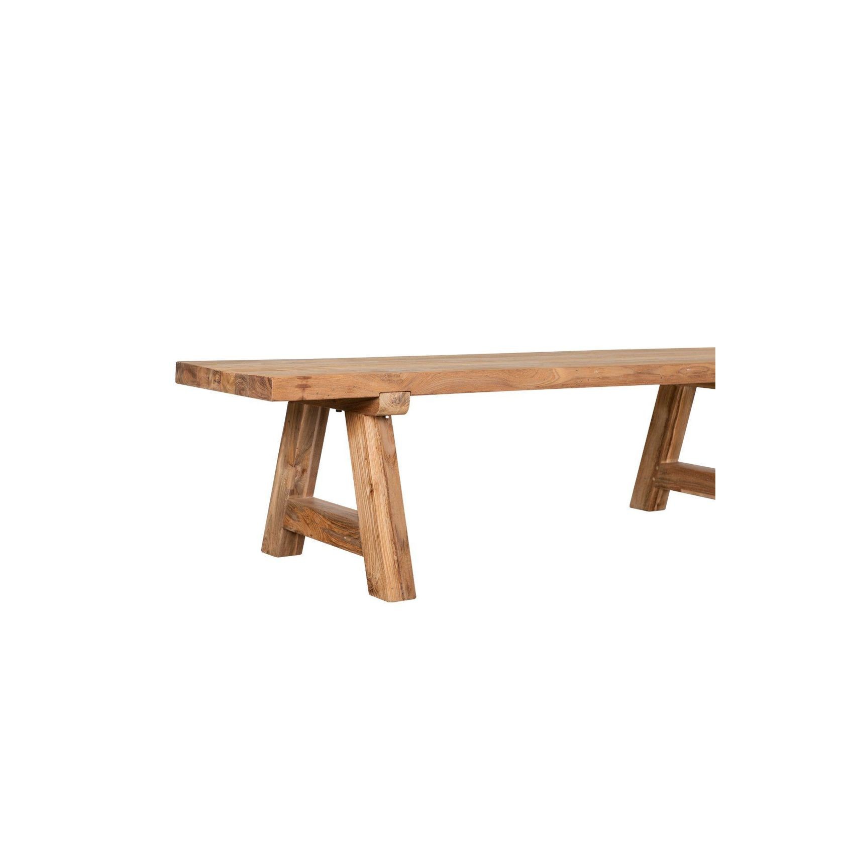 Stalwart Teak A Frame Dining Bench Seat 250cm gallery detail image