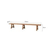 Stalwart Teak A Frame Dining Bench Seat 250 x 42cm gallery detail image