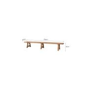 Stalwart Teak A Frame Dining Bench Seat 250cm gallery detail image