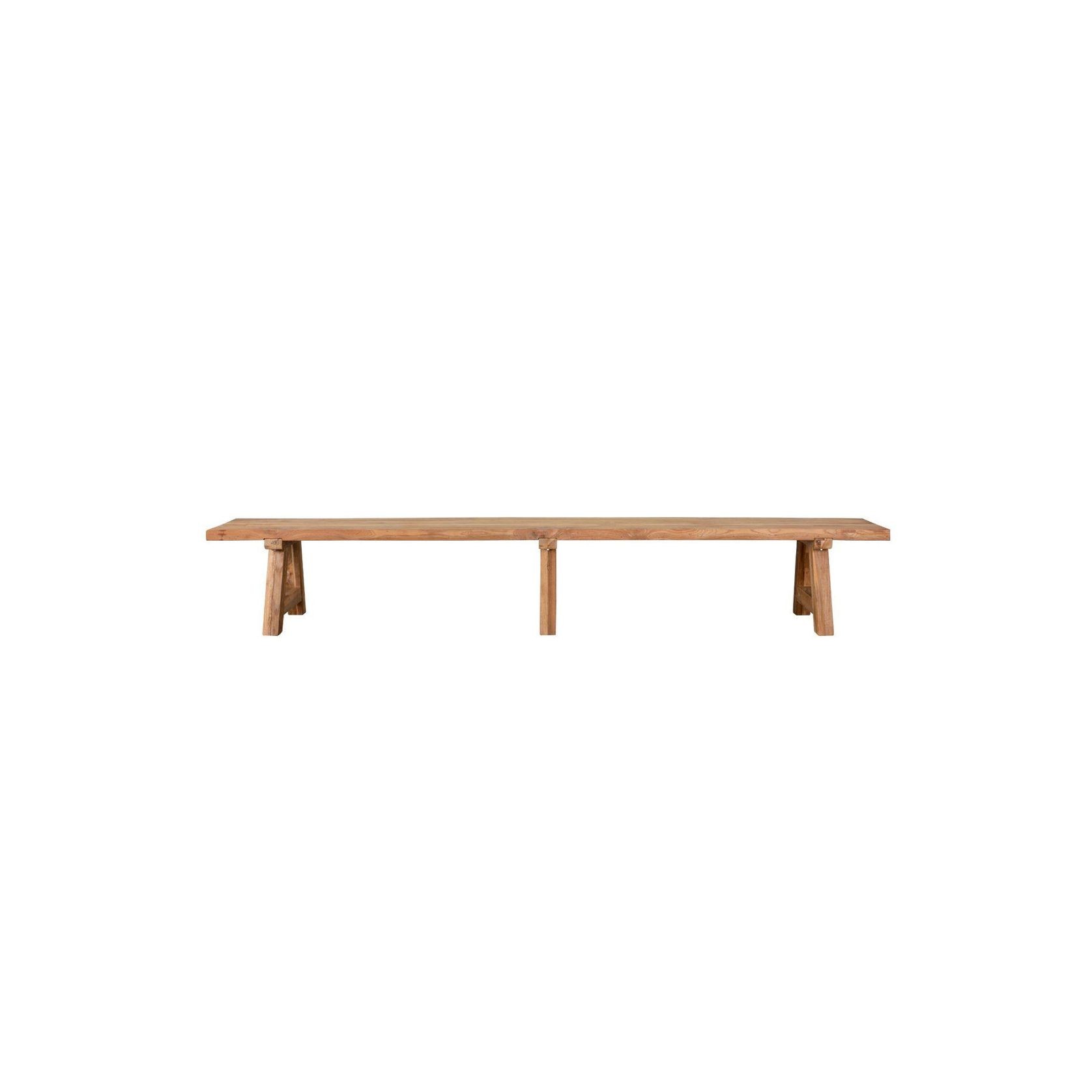 Stalwart Teak A Frame Dining Bench Seat 250cm gallery detail image