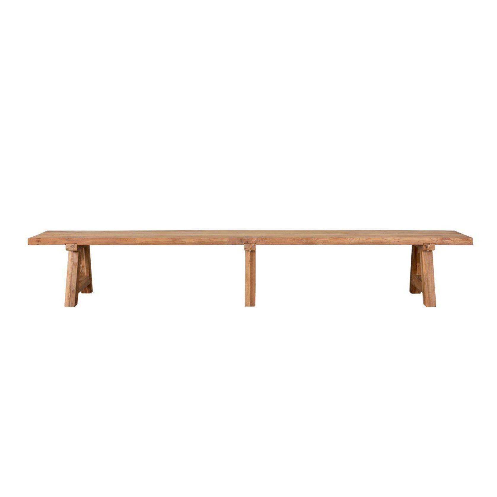 Stalwart Teak A Frame Dining Bench Seat 250 x 42cm gallery detail image