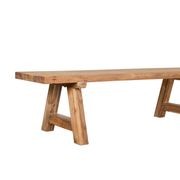 Stalwart Teak A Frame Dining Bench Seat 300 x 42cm gallery detail image