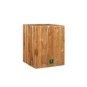 Teak Cube Stool gallery detail image