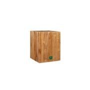 Teak Cube Stool gallery detail image