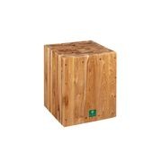 Teak Cube Stool gallery detail image