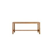 Teak Outdoor Long Bar Leaner Table 250 X 75 X 105cm gallery detail image