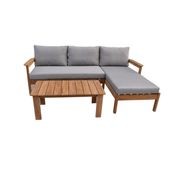 Rome Teak Wood Modular Outdoor Lounge Set gallery detail image