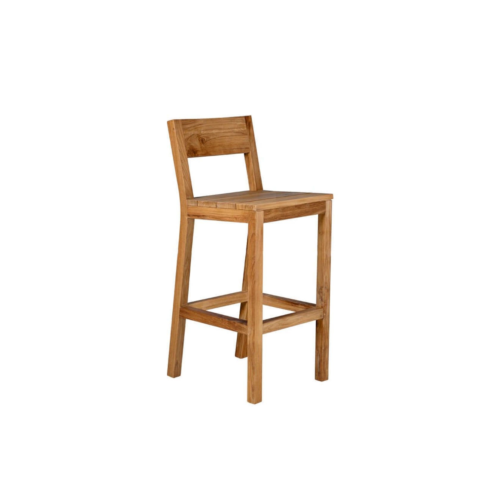 Teak Outdoor Bar Chair gallery detail image