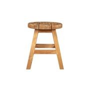 Teak Outdoor Round Stool gallery detail image