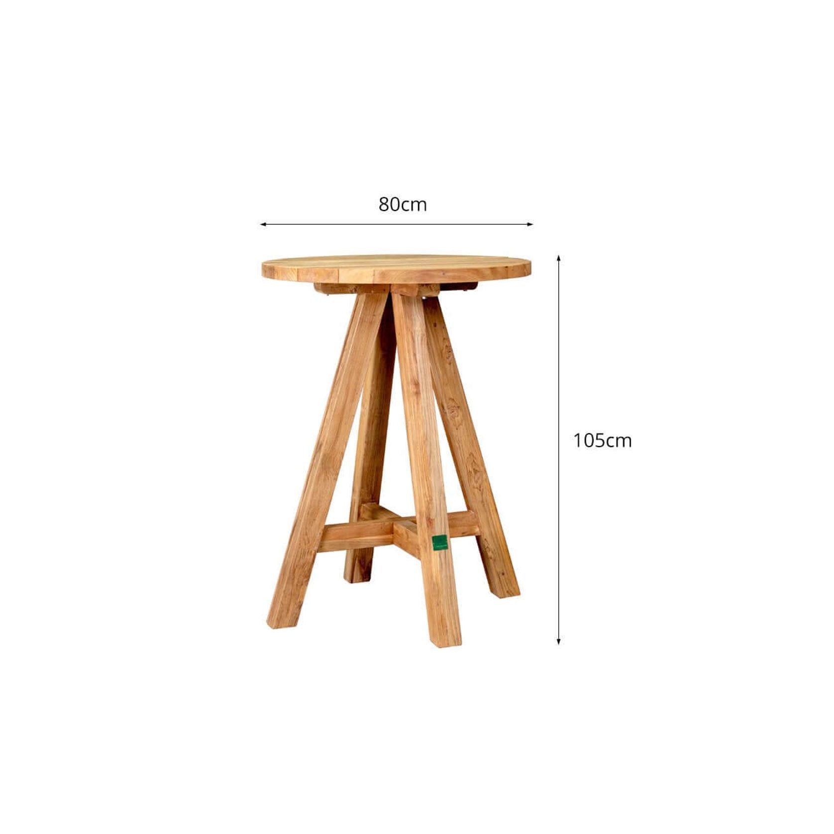 Teak Round Bar Table gallery detail image