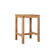 Teak Outdoor Square Bar Leaner Table 75 X 75 X 105cm gallery detail image