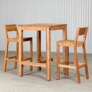 Teak Outdoor Square Bar Leaner Table 75 X 75 X 105cm gallery detail image