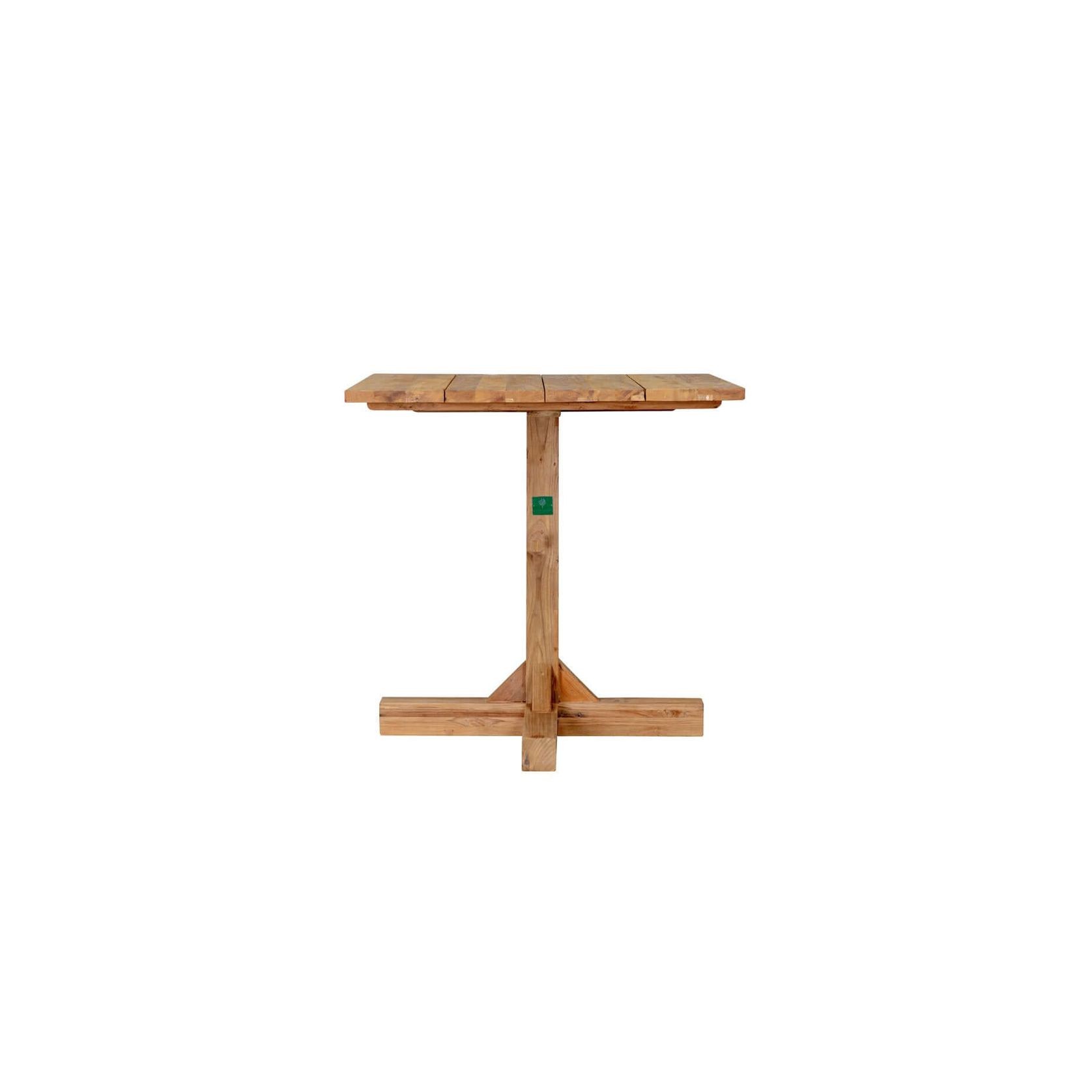 Teak Outdoor Square Bistro Table 80cm gallery detail image
