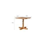 Teak Outdoor Square Bistro Table 80cm gallery detail image