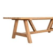 Stalwart Teak Trestle Dining Table 300cm gallery detail image