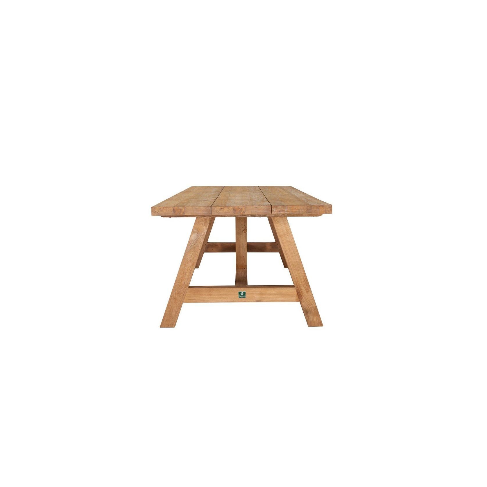 Stalwart Teak Trestle Dining Table 300cm gallery detail image