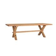 Sovereign Teak X-leg Table - 300 X 100cm gallery detail image