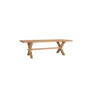 Sovereign Teak X-leg Table - 300 X 100cm gallery detail image