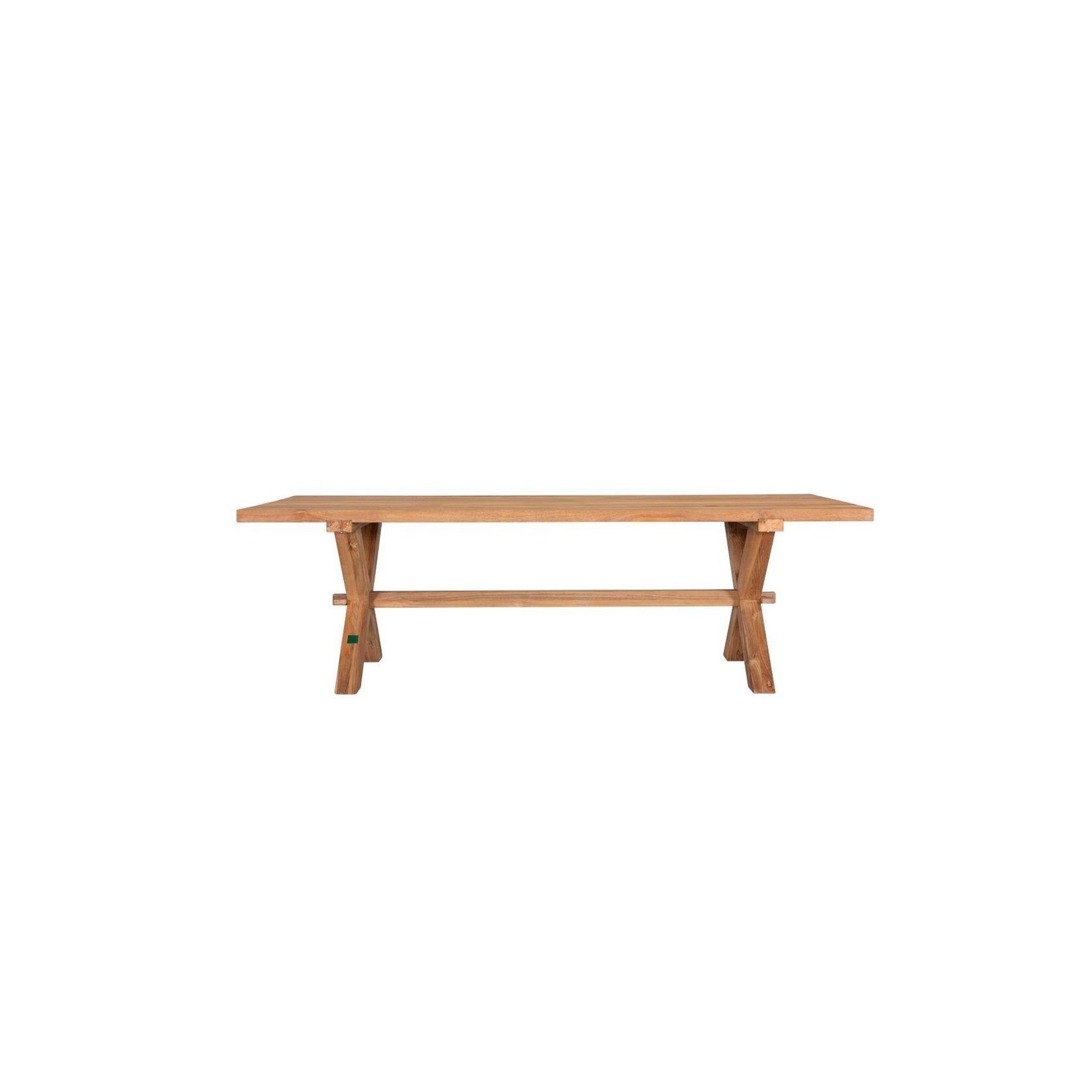 Sovereign Teak X-leg Table - 300 X 100cm gallery detail image