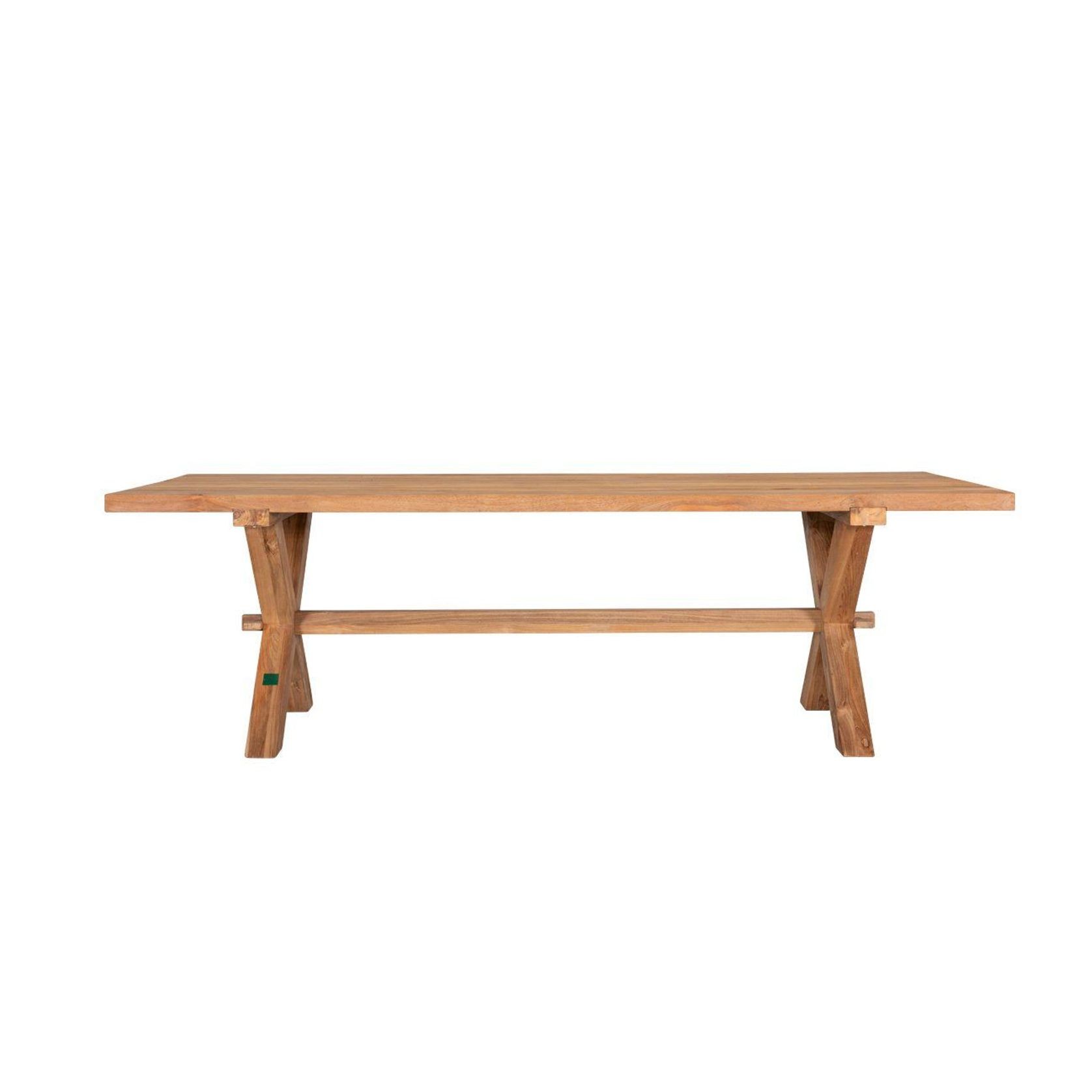 Sovereign Teak X-leg Table - 300 X 100cm gallery detail image