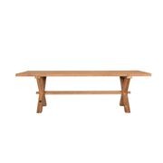 Sovereign Teak X-leg Table - 300 X 100cm gallery detail image