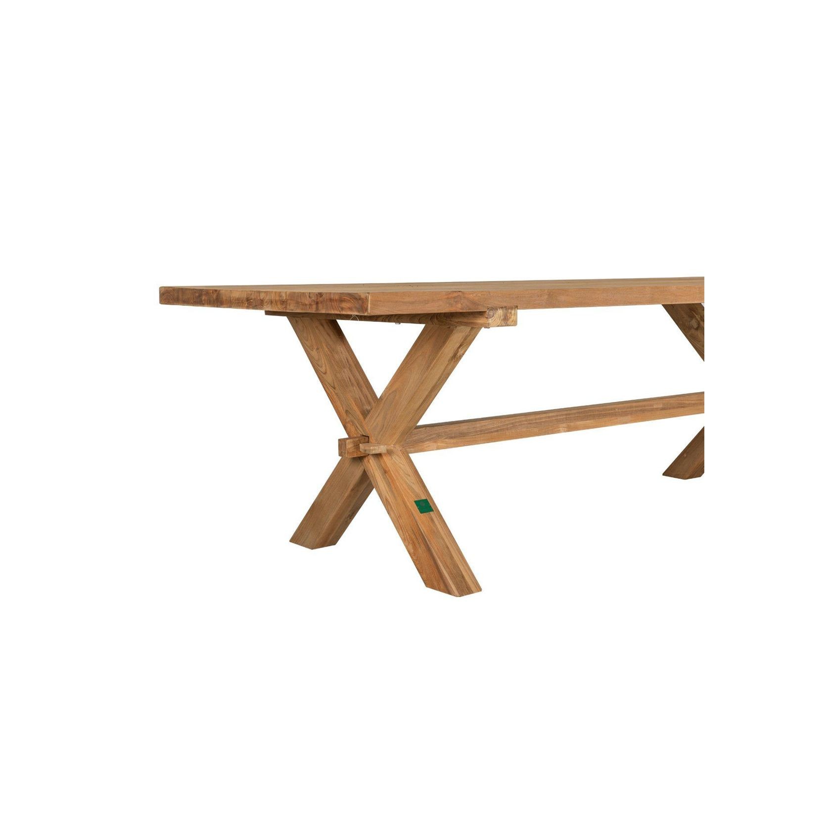 Sovereign Teak X-leg Table - 300 X 100cm gallery detail image