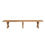 Sovereign Teak X Leg Bench - 250cm gallery detail image