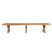 Sovereign Teak X Leg Bench - 300cm gallery detail image