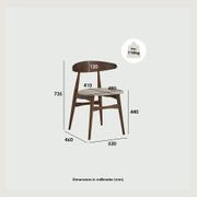 TELYN Dining Chair - Oak + Black gallery detail image