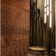 Loft Brick Wall Panels by Muros | Burnt Red Brickworks gallery detail image