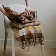 Weave Caldwell Wool Throw Blanket - Autumn gallery detail image
