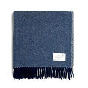 Ruanui Station Lambswool Throw - Shepherd's Stripe gallery detail image