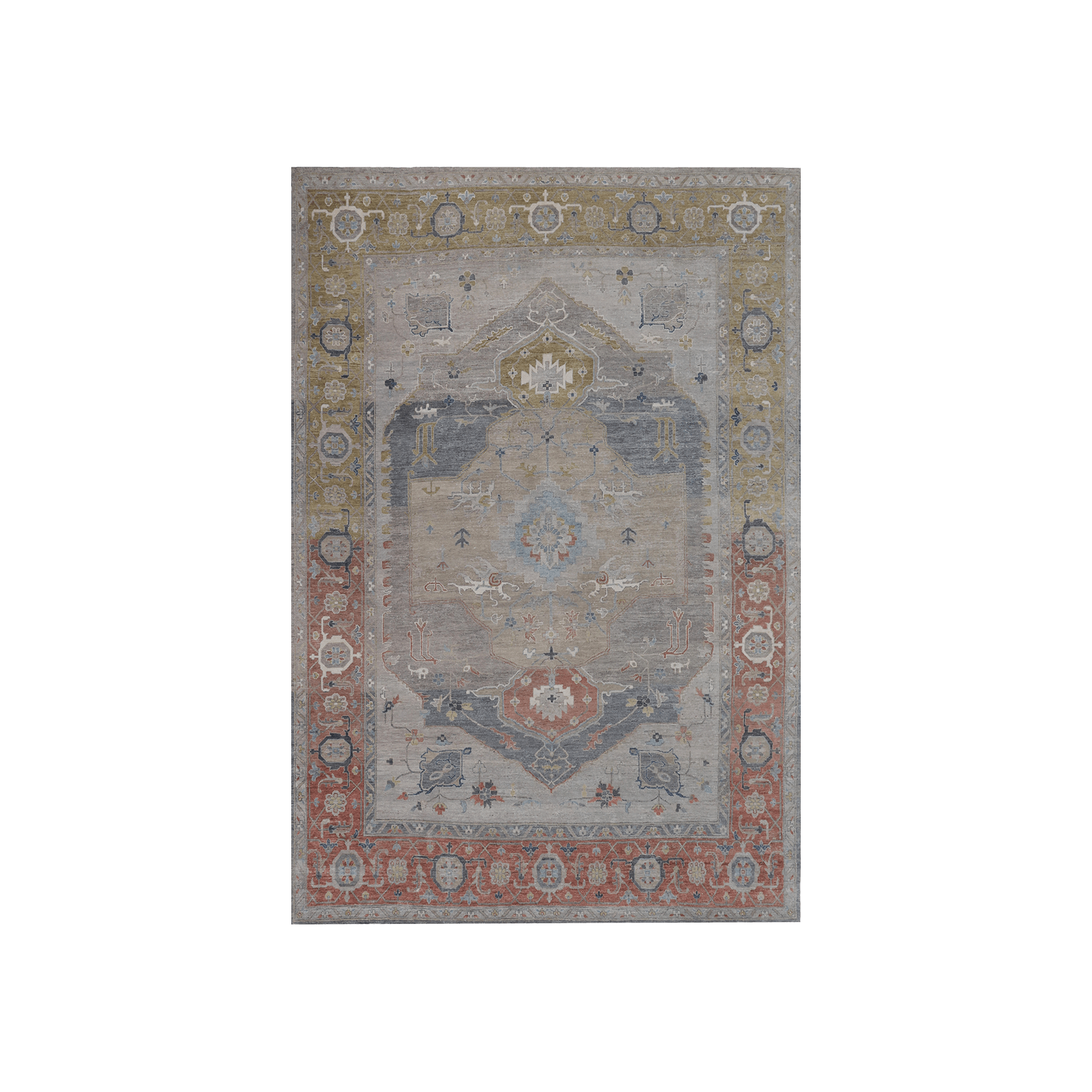 Narcissus Grey Rust Rug gallery detail image